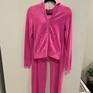 Juicy track suit - hot pink, size S, worn once